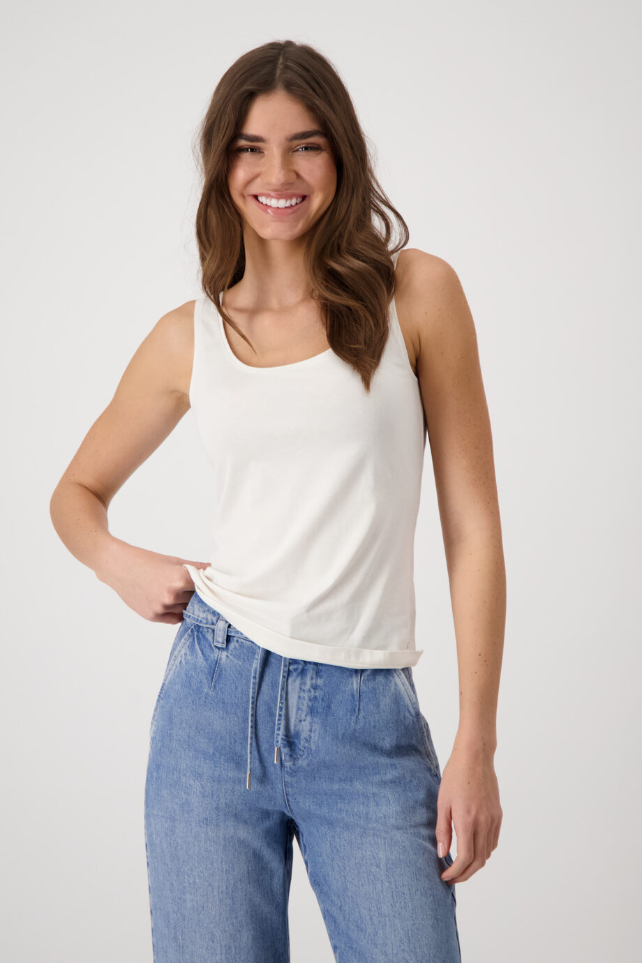 Monari Top, creamy beige