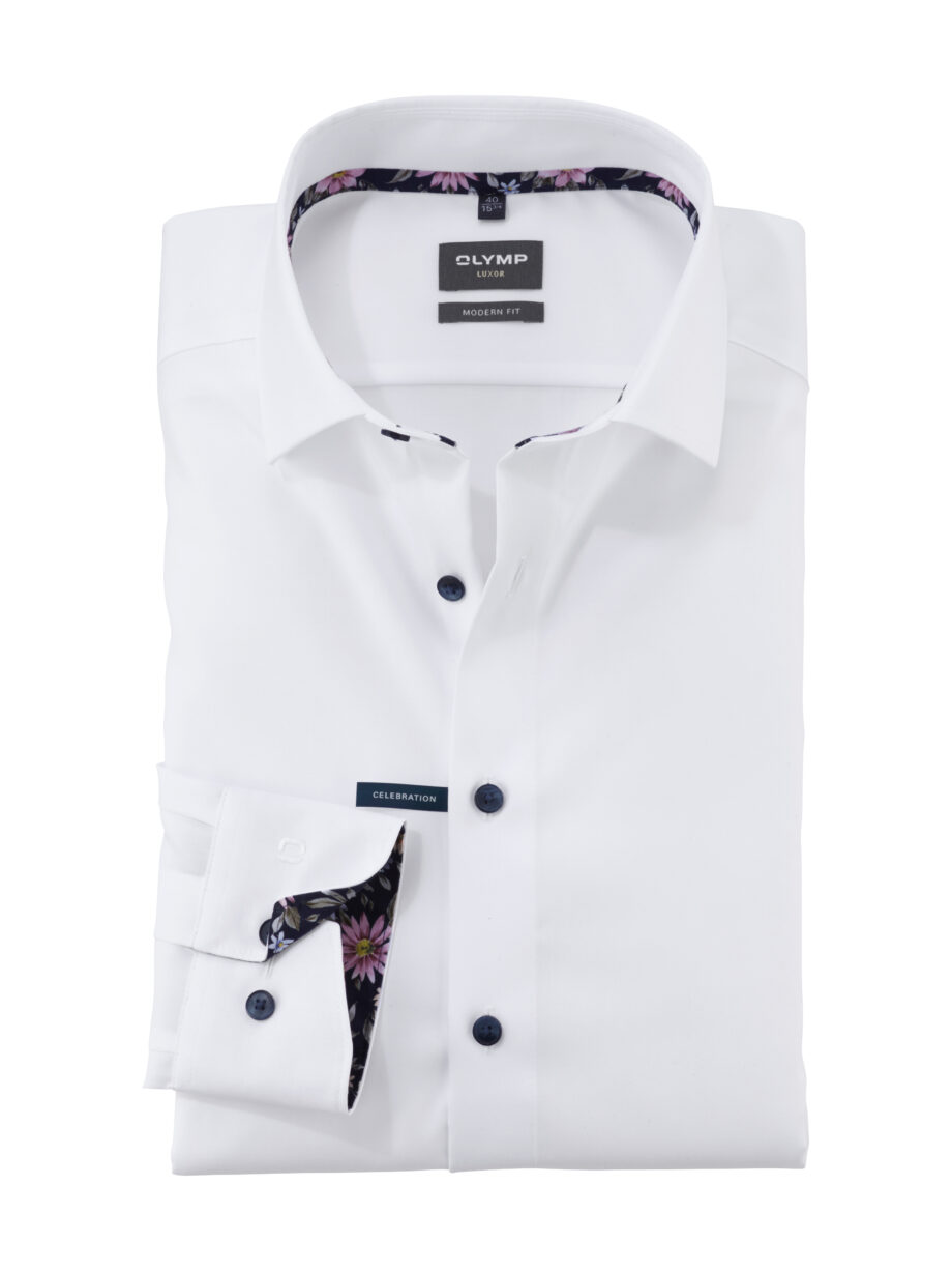 OLYMP Luxor Modern Fit Hemd weiss