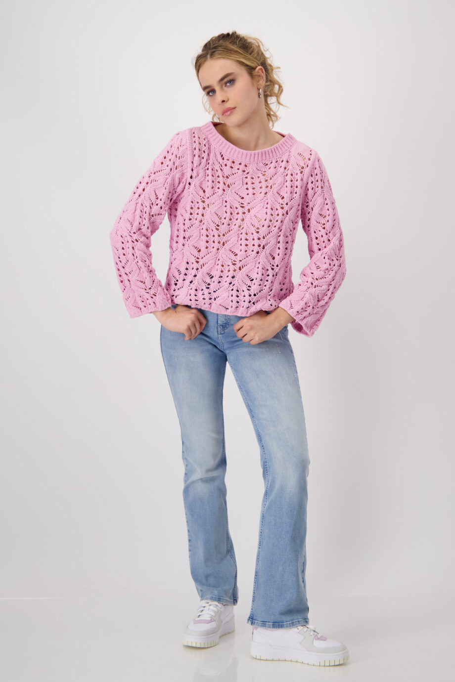 Monari Chenille Pullover, bubblegum