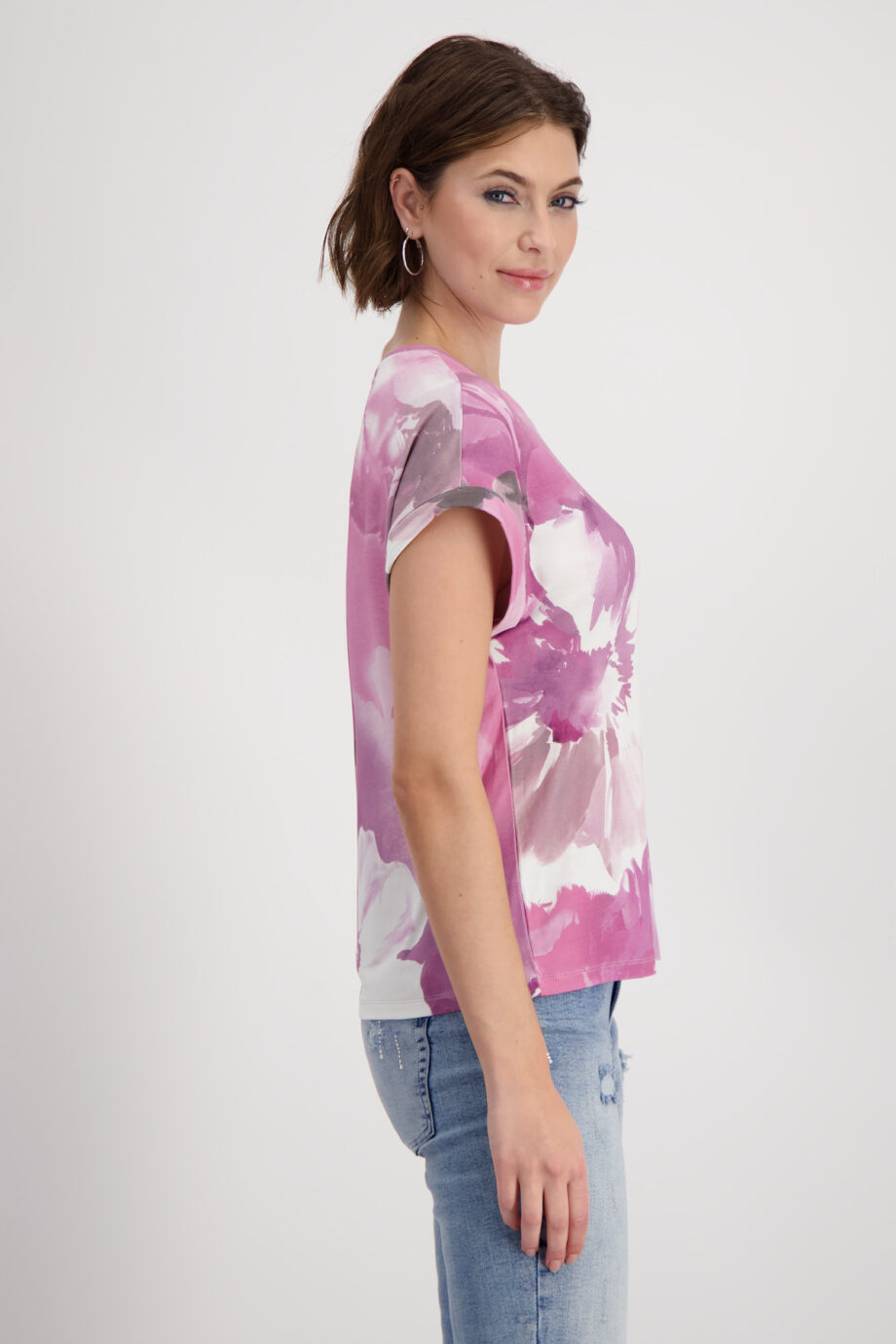 Monari T-Shirt, blossom gemustert