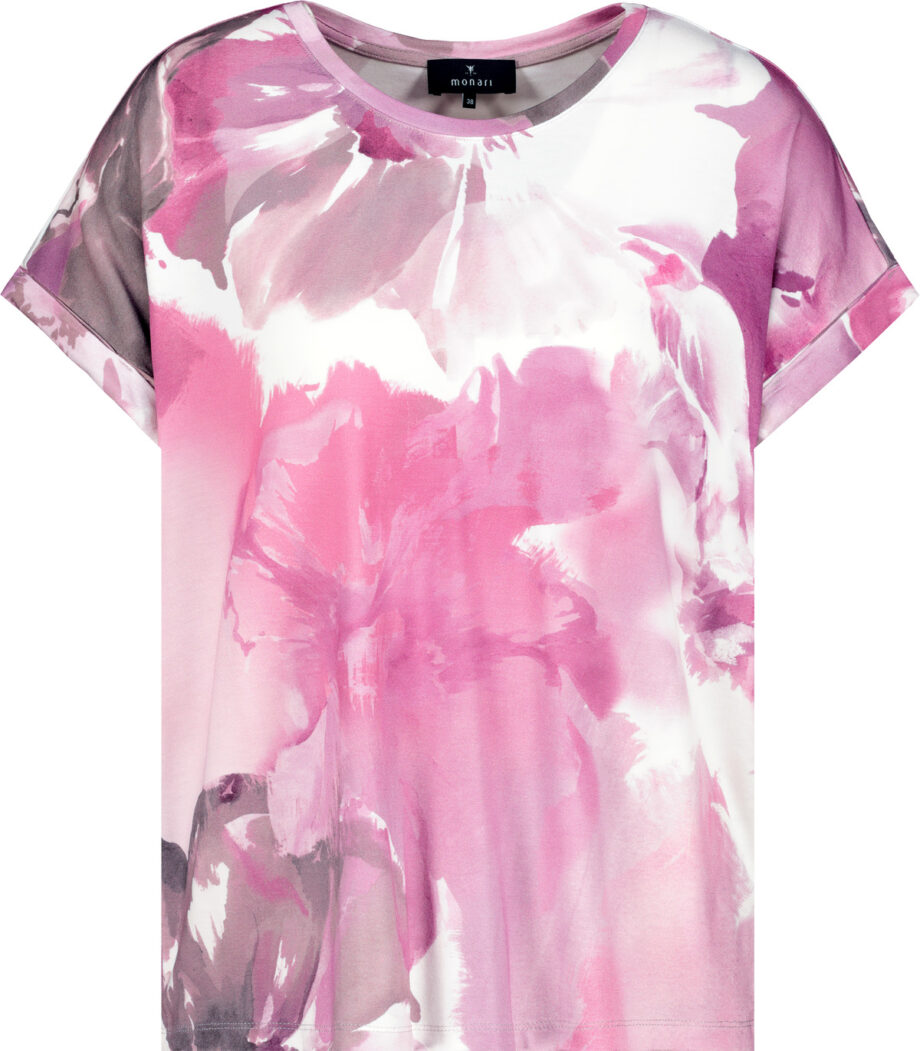 Monari T-Shirt, blossom gemustert