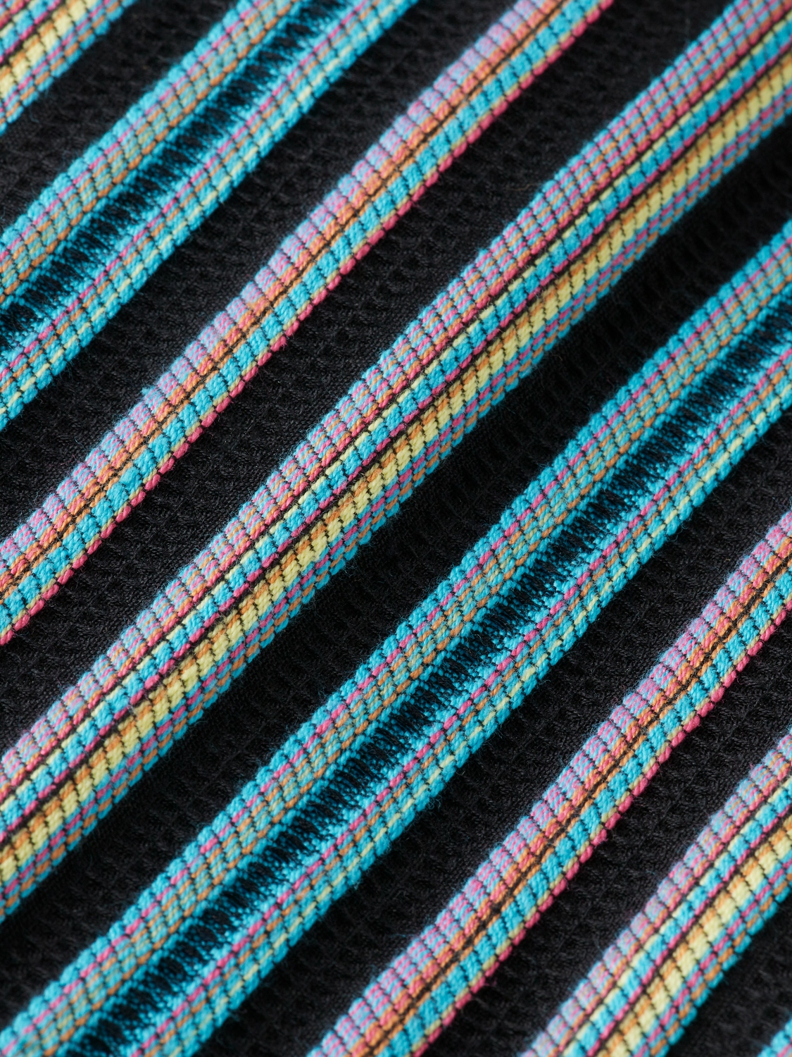 Scotch & Soda Hemd Striped short-sleeved relaxed-fit jacquard shirt, BLACK