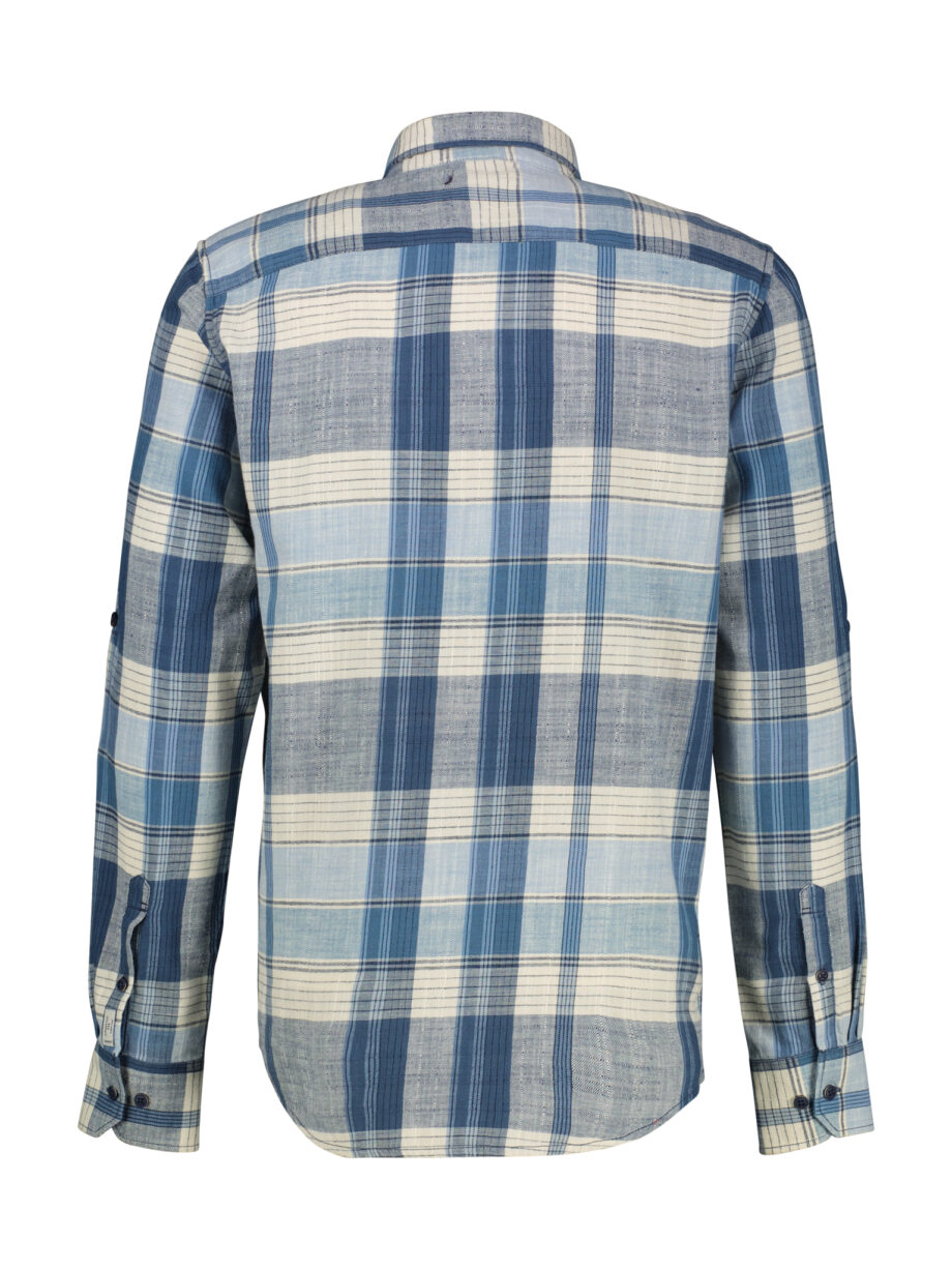 LERROS Karohemd für Herren mit verdecktem Button-down-Kragen