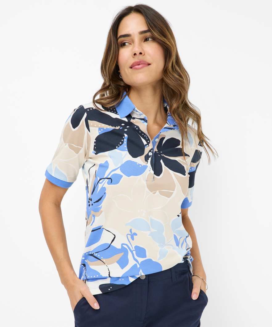 BRAX Piqué: Poloshirt im Baumwoll-Mix Style Cleo