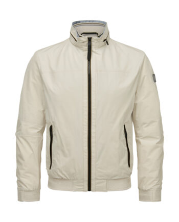 MILESTONE Blouson MSCorby, Mikrofaser wasserabweisend, wollweiß