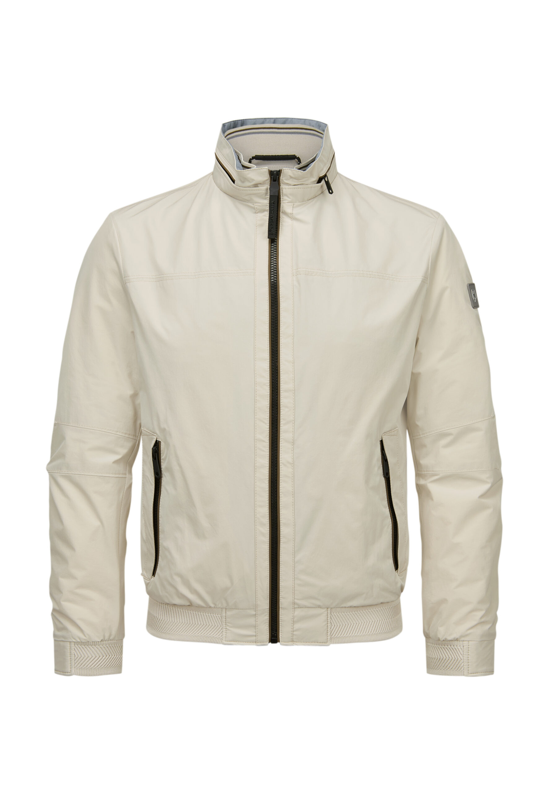 MILESTONE Blouson MSCorby, Mikrofaser wasserabweisend, wollweiß