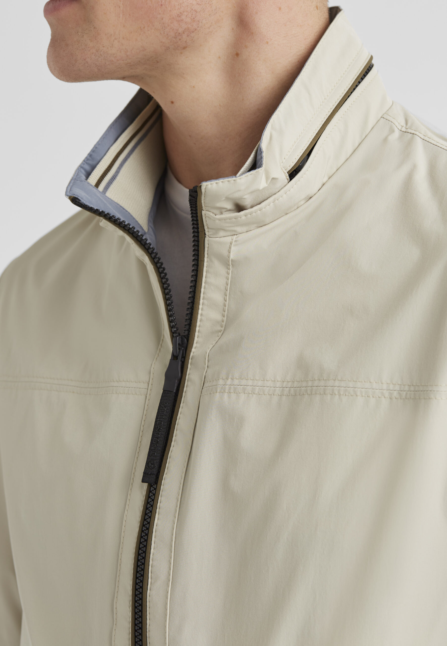 MILESTONE Blouson MSCorby, Mikrofaser wasserabweisend, wollweiß