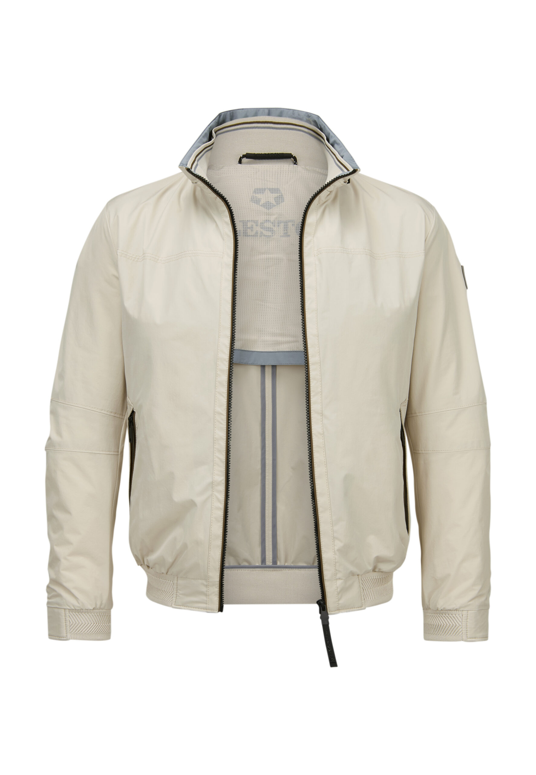 MILESTONE Blouson MSCorby, Mikrofaser wasserabweisend, wollweiß