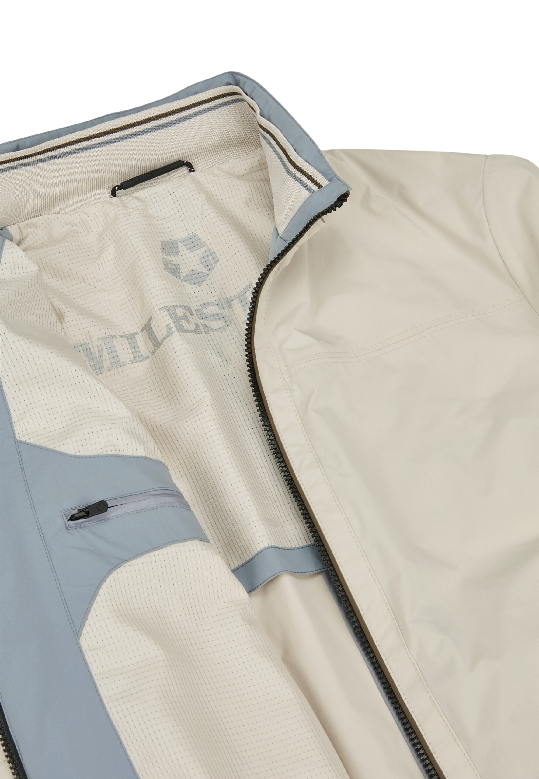 MILESTONE Blouson MSCorby, Mikrofaser wasserabweisend, wollweiß