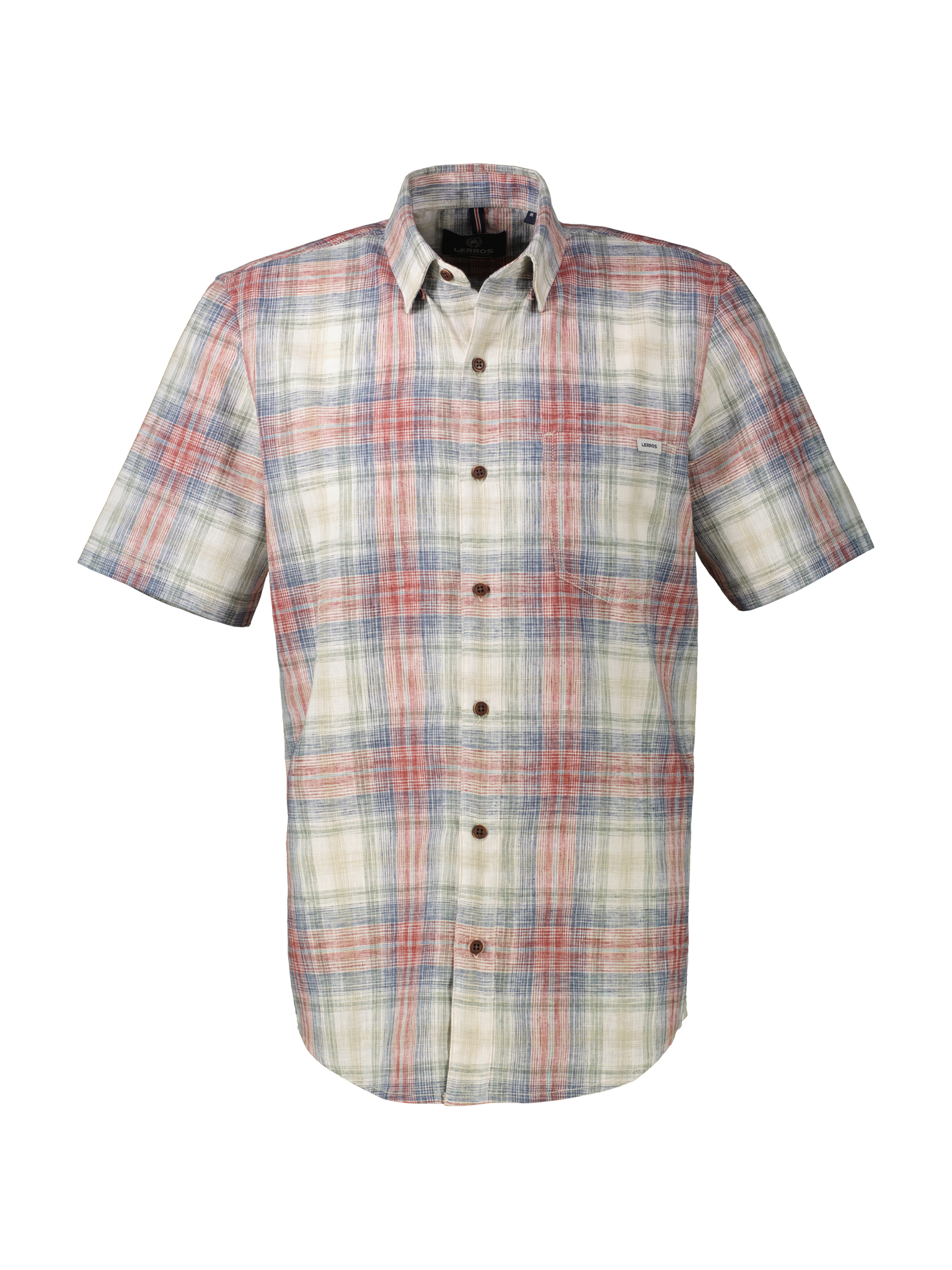 LERROS Karohemd aus sommerlichem Strukturgewebe