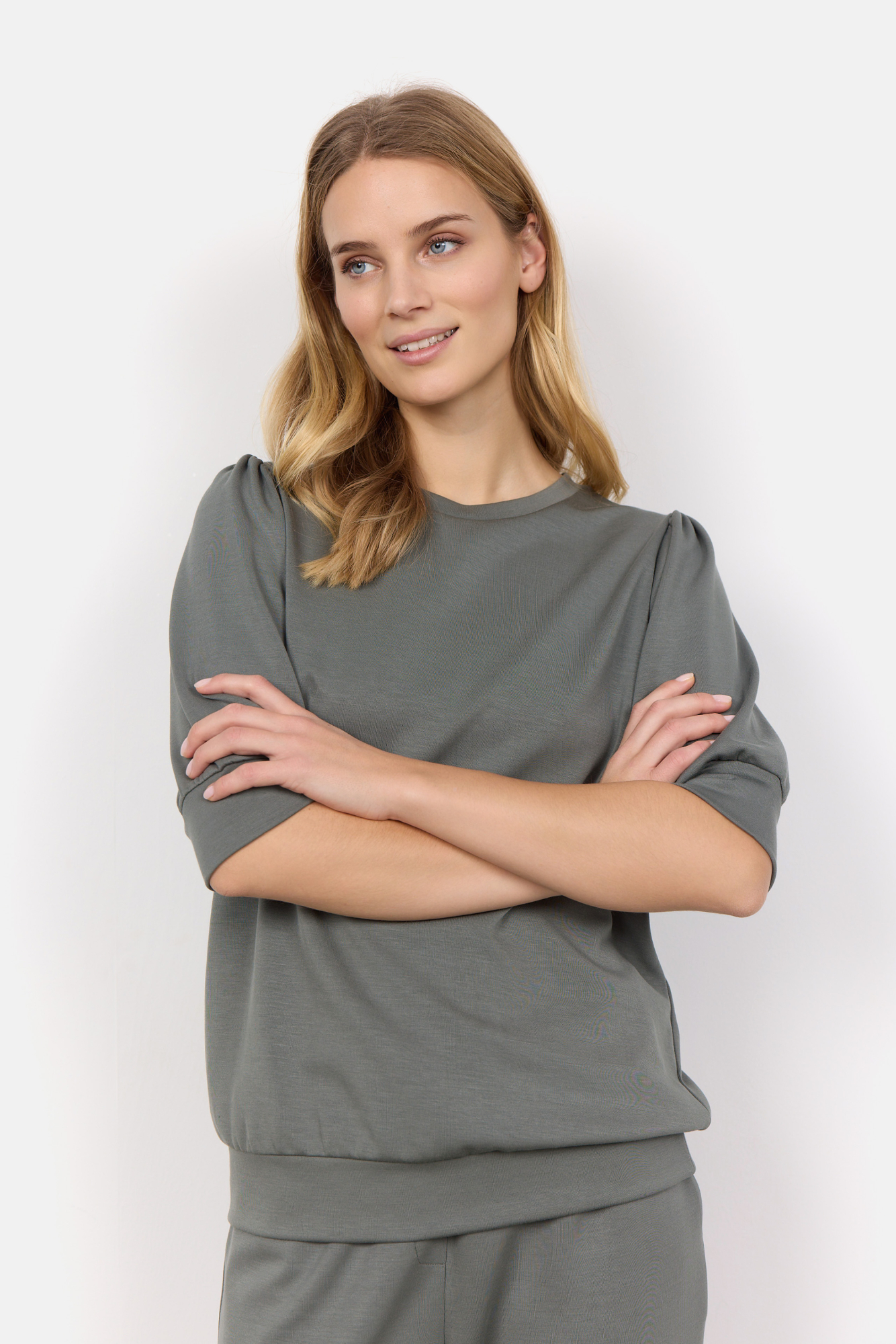 SOYACONCEPT Bluse in weicher Sweat-Qualität SC-BANU 83