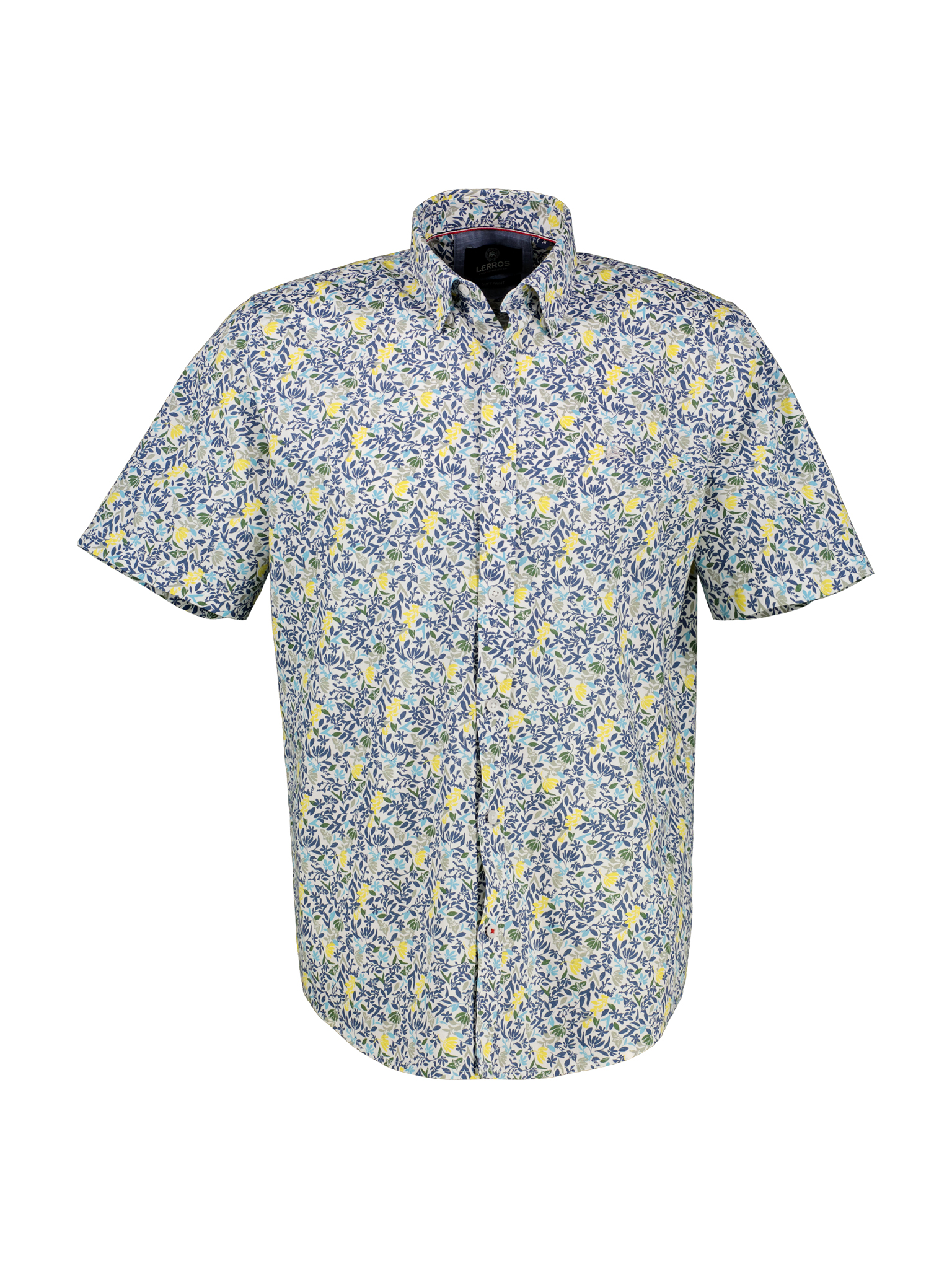 LERROS Herren Halbarmhemd, floral bedruckt