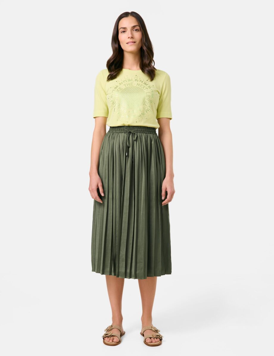 GERRY WEBER Collection Plisseerock mit Dehnbund