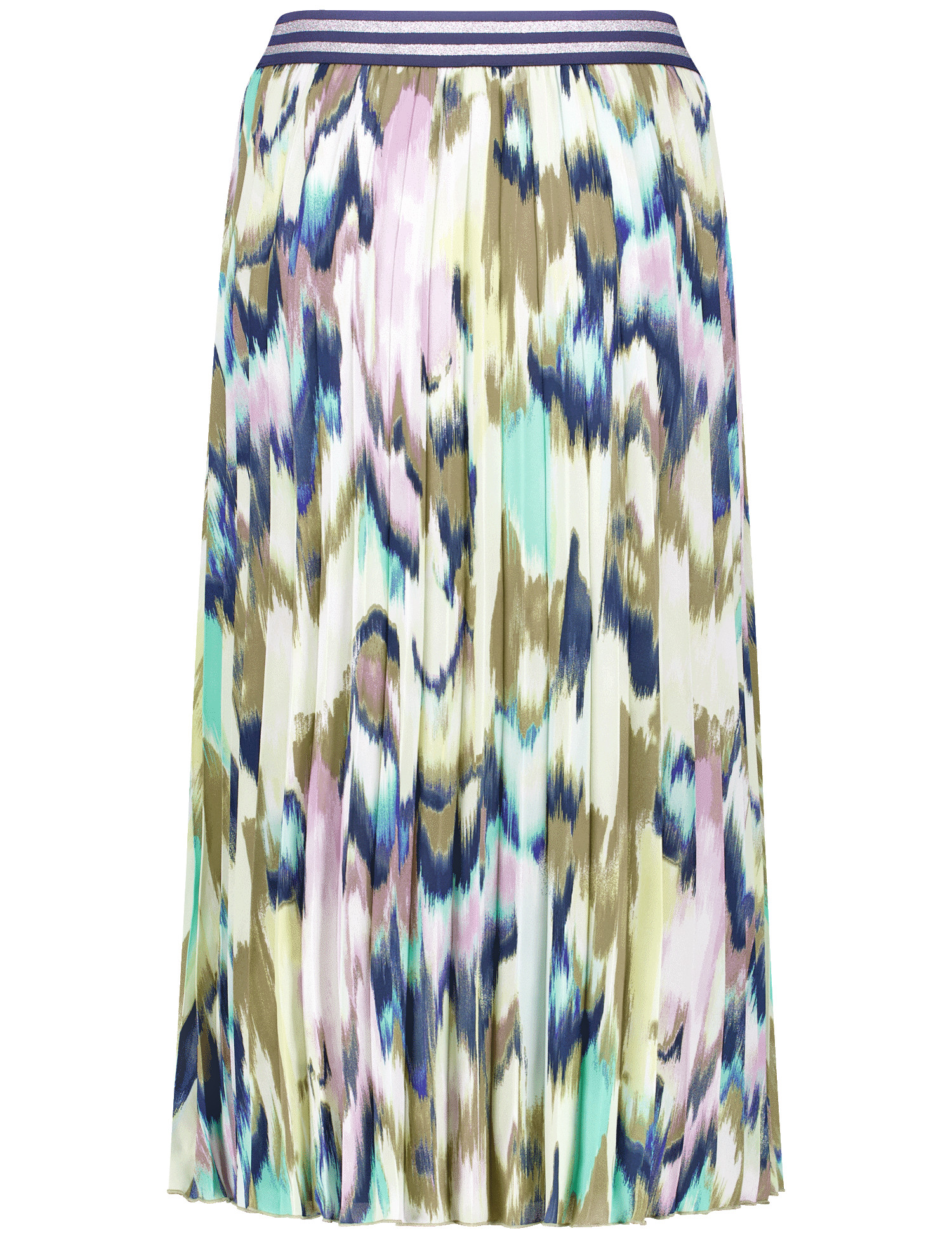 GERRY WEBER Collection Gemusterter Plisseerock mit Dehnbund