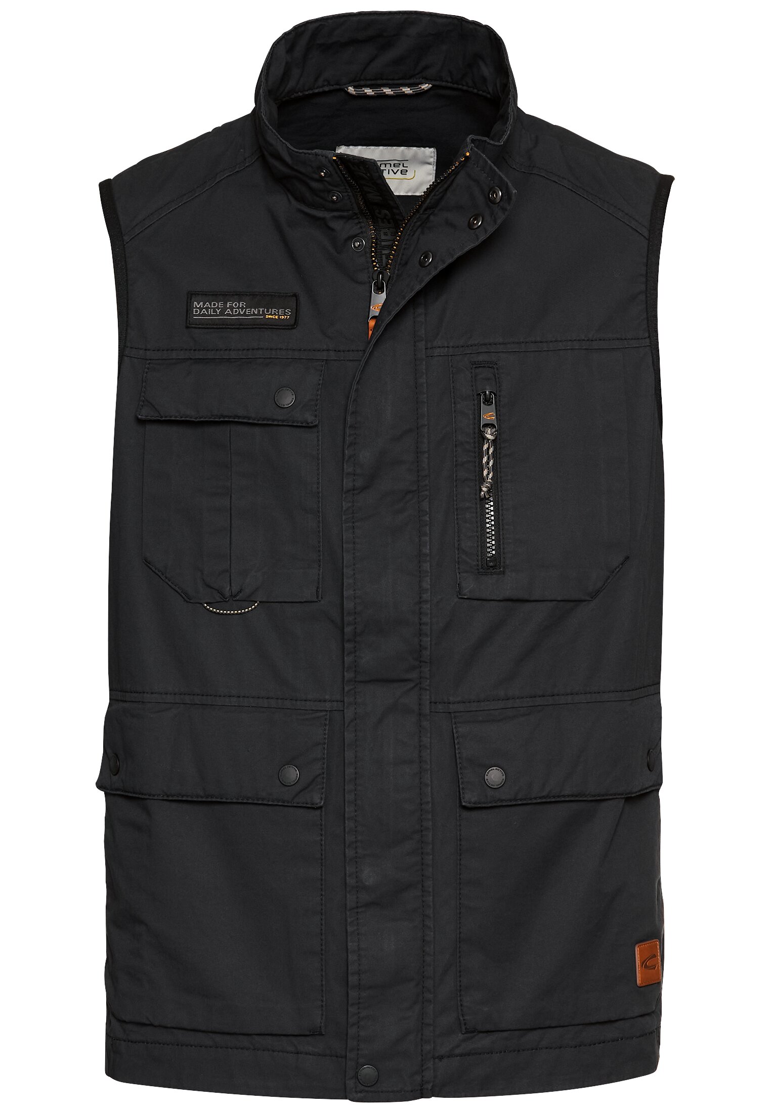 Camel active Outdoor-Weste mit Stehkragen