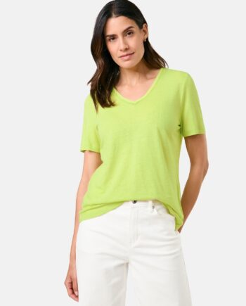 GERRY WEBER T-Shirt aus Viskose-Leinen-Mischung