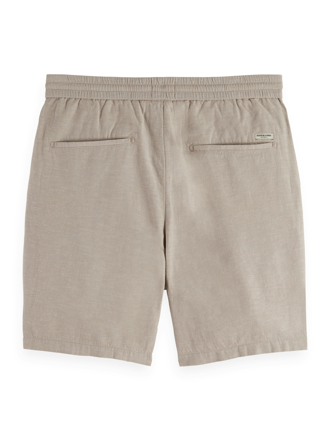 Scotch & Soda Bermuda Seasonal core - Fave cotton/linen twill bermuda, MEDIUM GREY