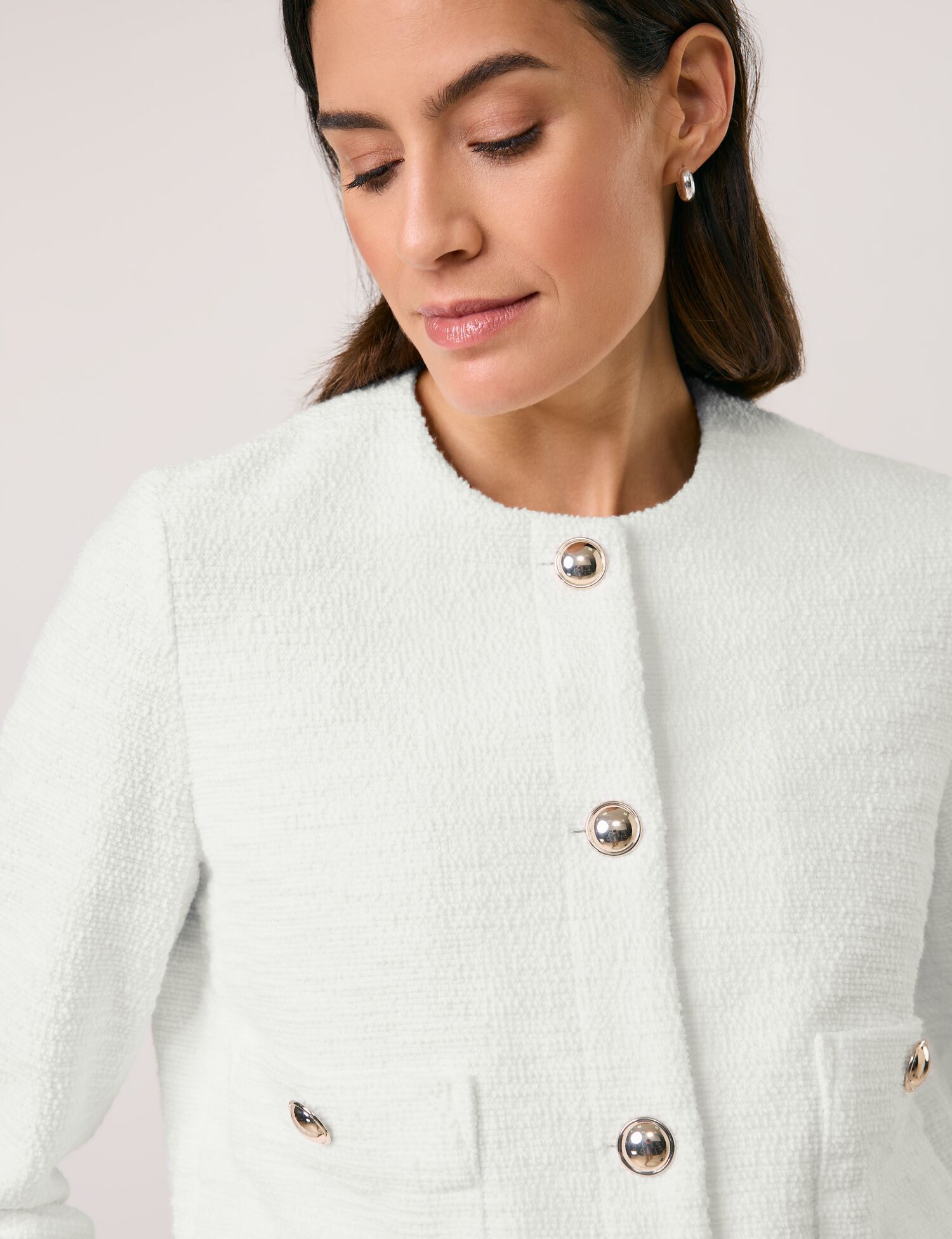GERRY WEBER Collection Elegante Blazerjacke mit Bouclé-Optik