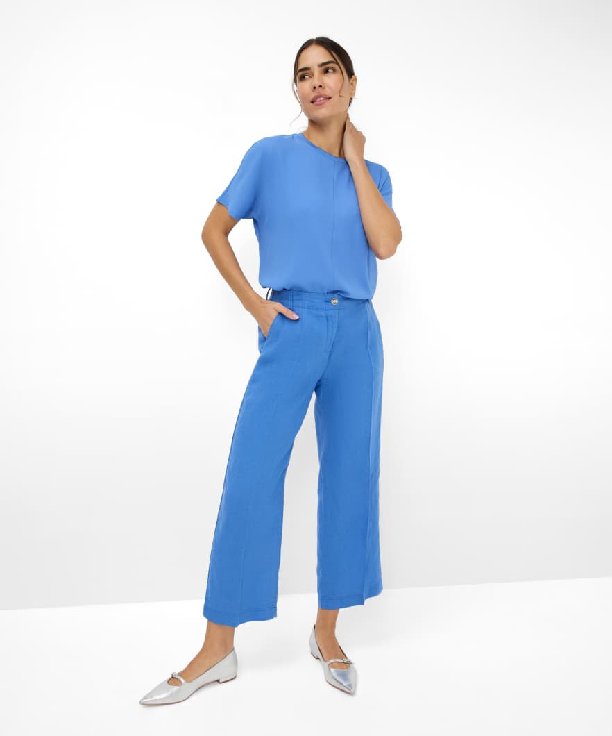 BRAX women Pure Linen: Culotte im Wide Leg Style Maine S