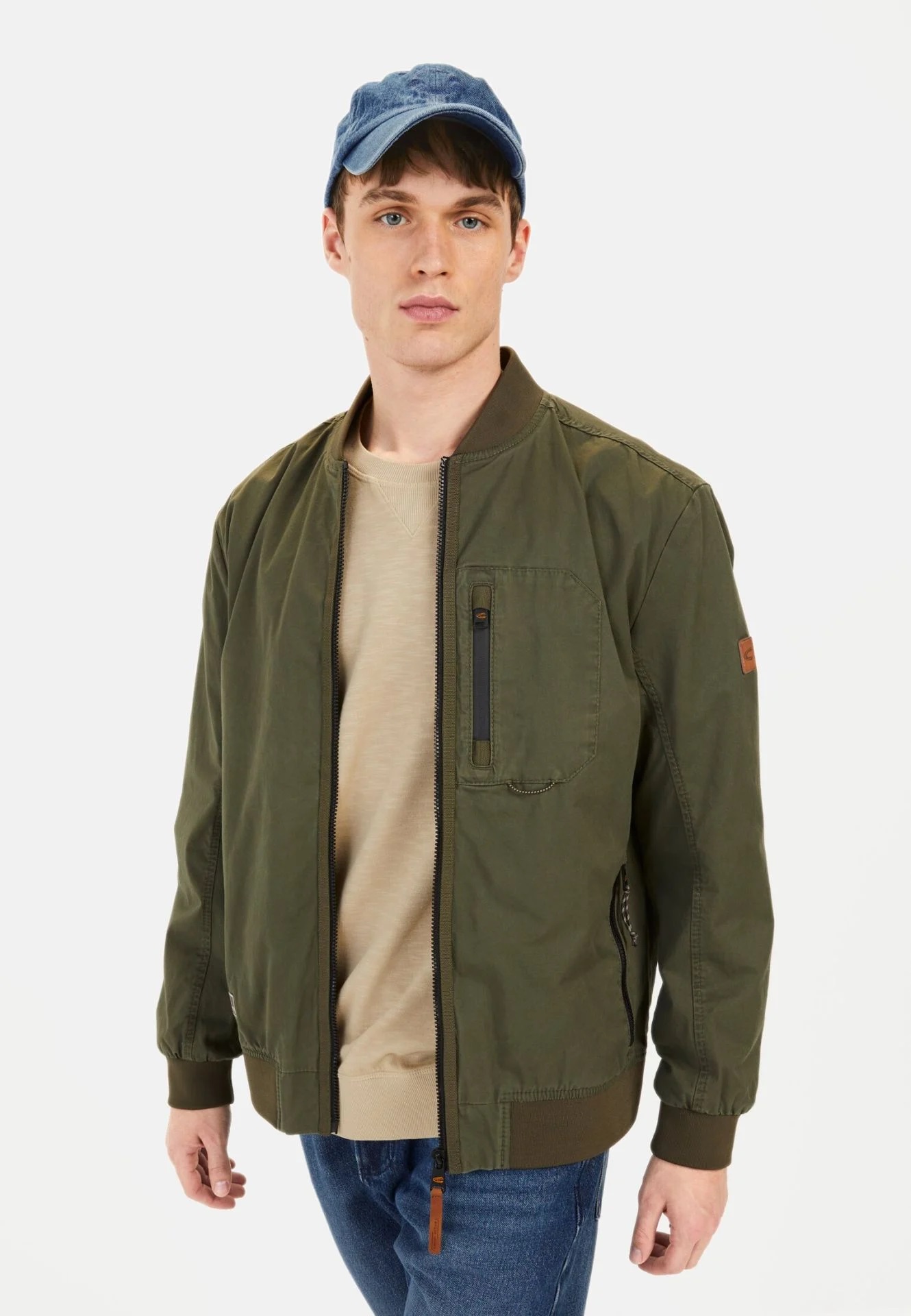 Camel active Leichter Blouson mit Stehkragen