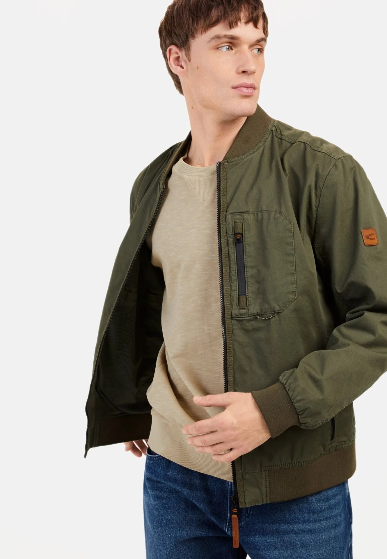Camel active Leichter Blouson mit Stehkragen