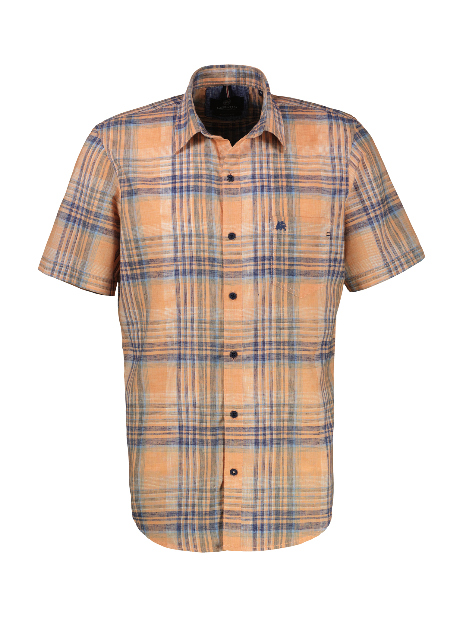 LERROS Herren Karohemd in leichter Strukturqualität
