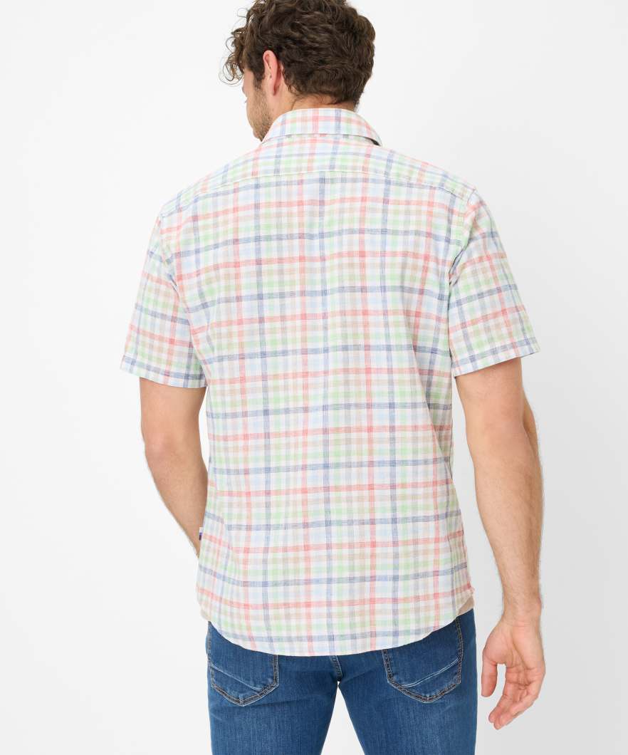 BRAX Hemd im Baumwoll-Leinen-Mix Style Dan