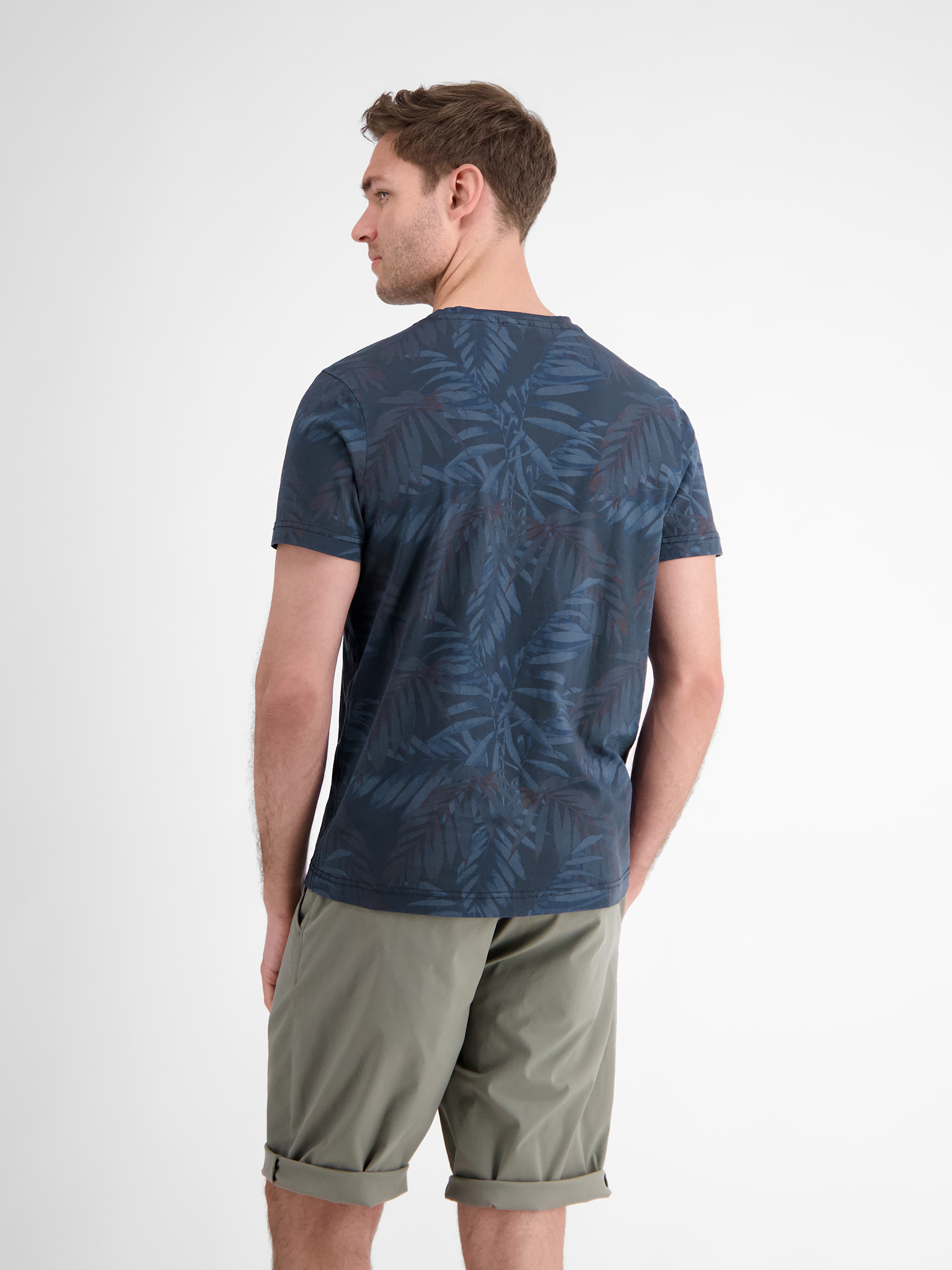 LERROS Herren T-Shirt, sommerlich floral bedruckt