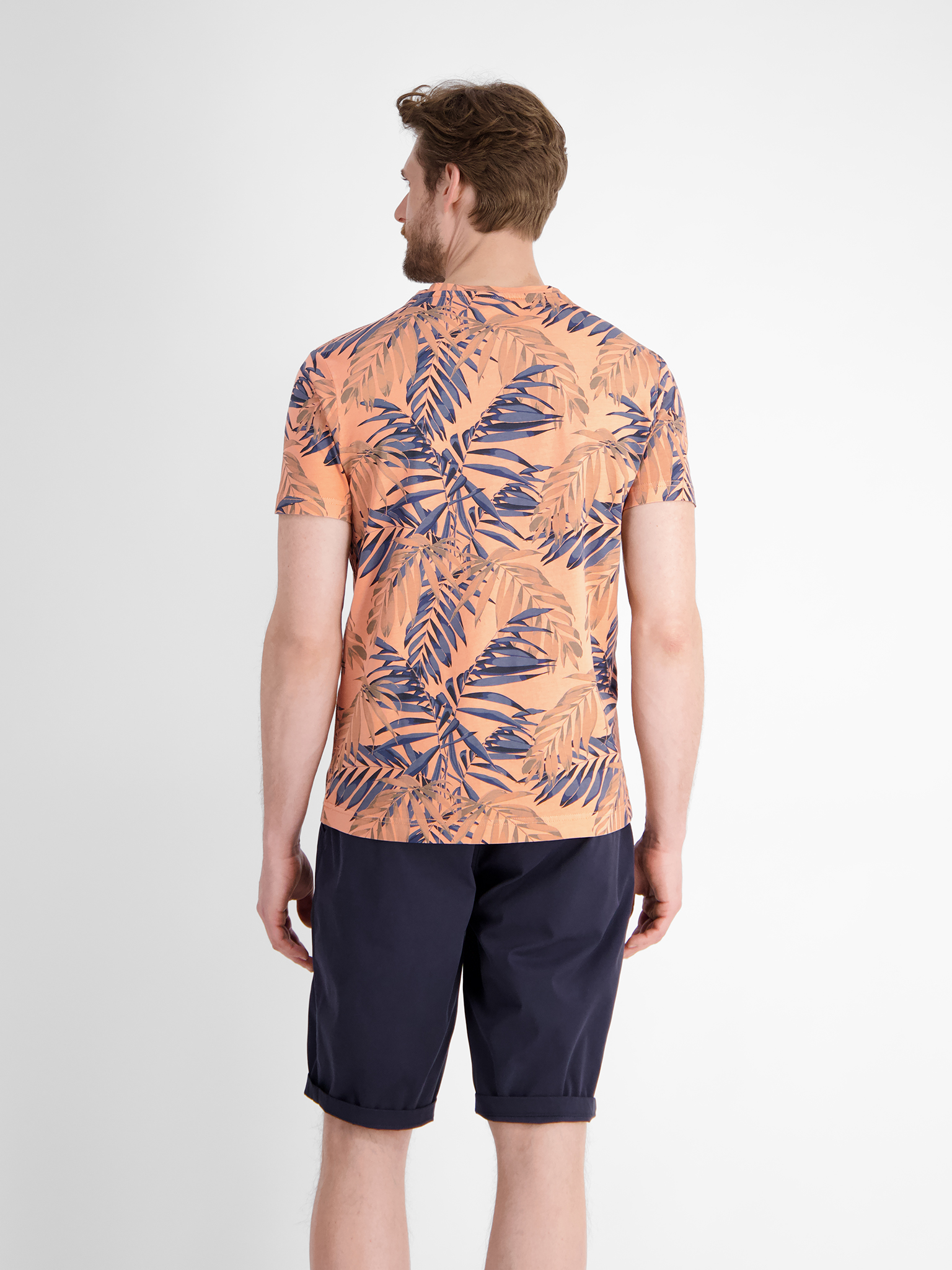 LERROS Herren T-Shirt, sommerlich floral bedruckt