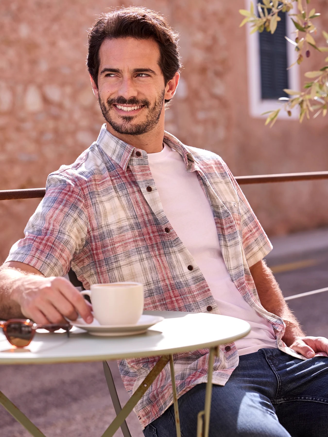 LERROS Karohemd aus sommerlichem Strukturgewebe