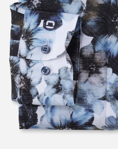 OLYMP Level Five Businesshemd, body fit, New York Kent, Bleu