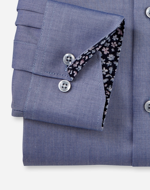 OLYMP Luxor Businesshemd, modern fit, Button-down, Rauchblau