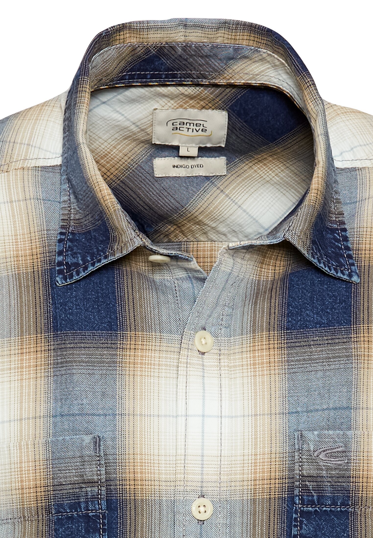 Camel active Kurzarmhemd mit Karomuster