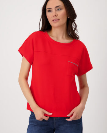 Monari Sweatshirt mit Brusttasche