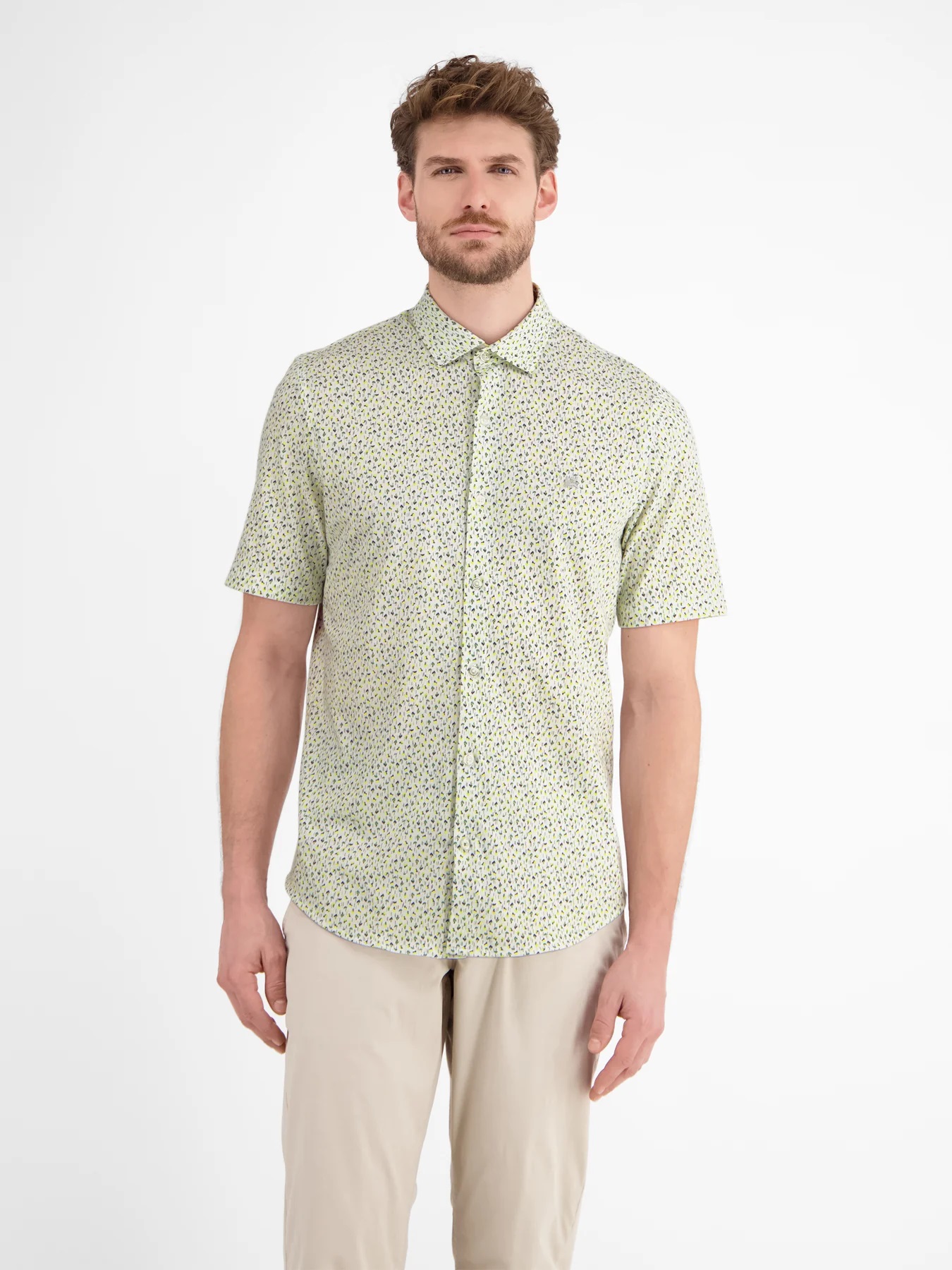 LERROS Jerseyhemd für Herren, sommerlich gemustert