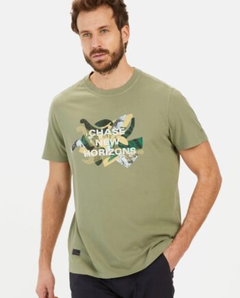 Camel active T-Shirt mit Print aus Organic Cotton