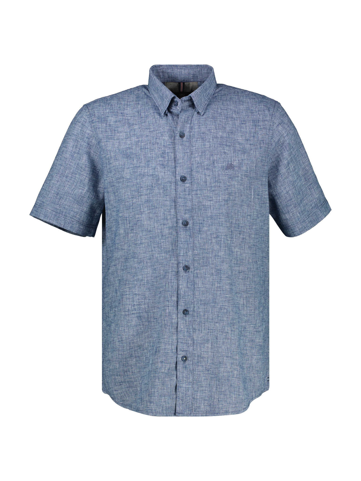 LERROS Kurzarmhemd mit verdecktem Button-down-Kragen