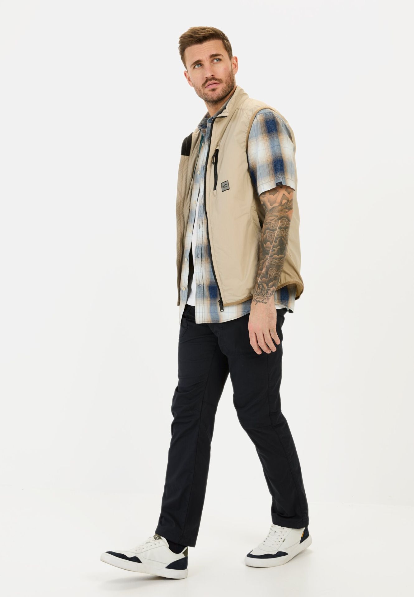 Camel active Kurzarmhemd mit Karomuster