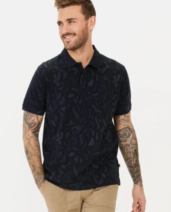 Camel active Kurzarm Poloshirt aus reiner Baumwolle