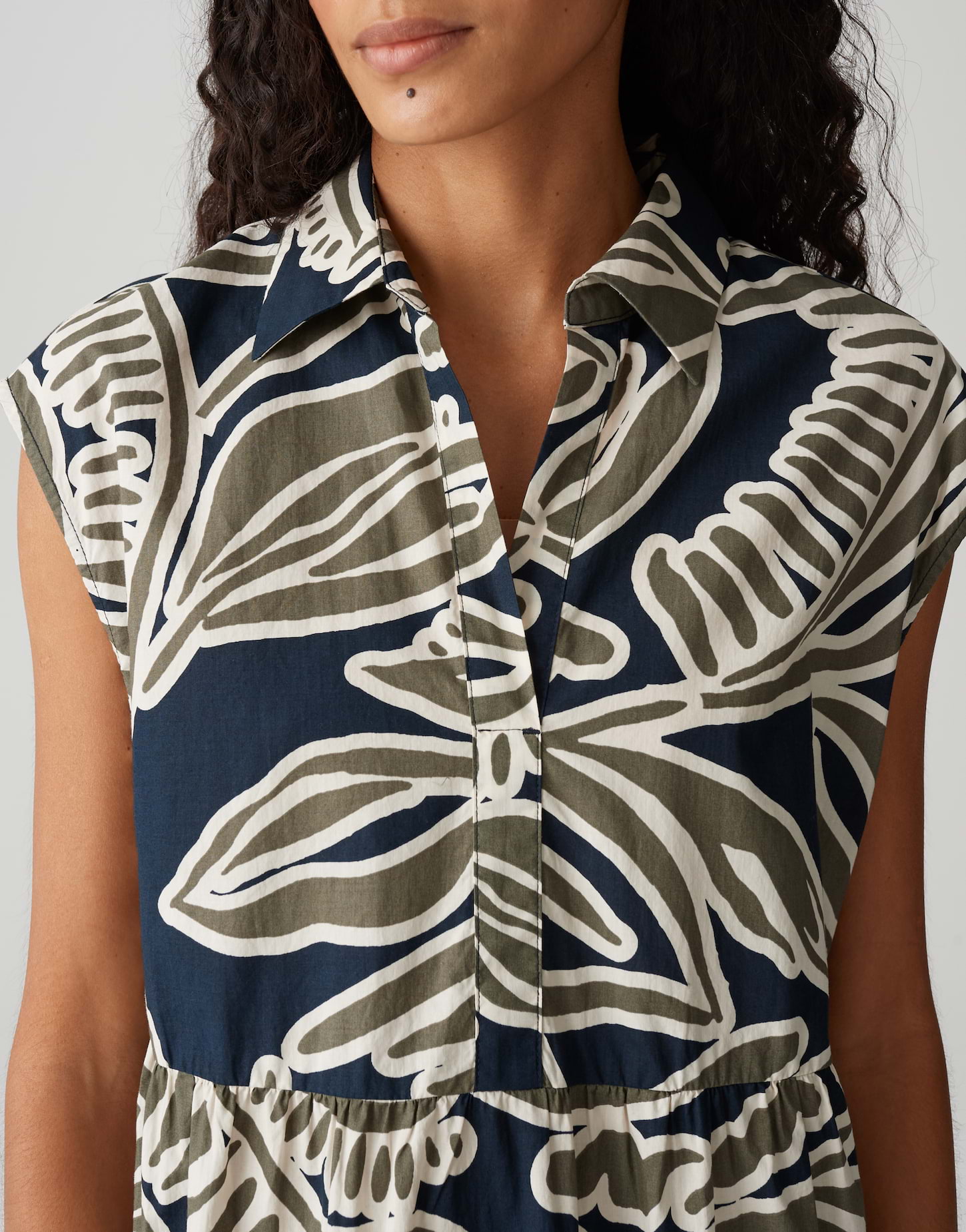 OPUS · Summer WERISA TROPICAL Printkleid mit Volantstufen