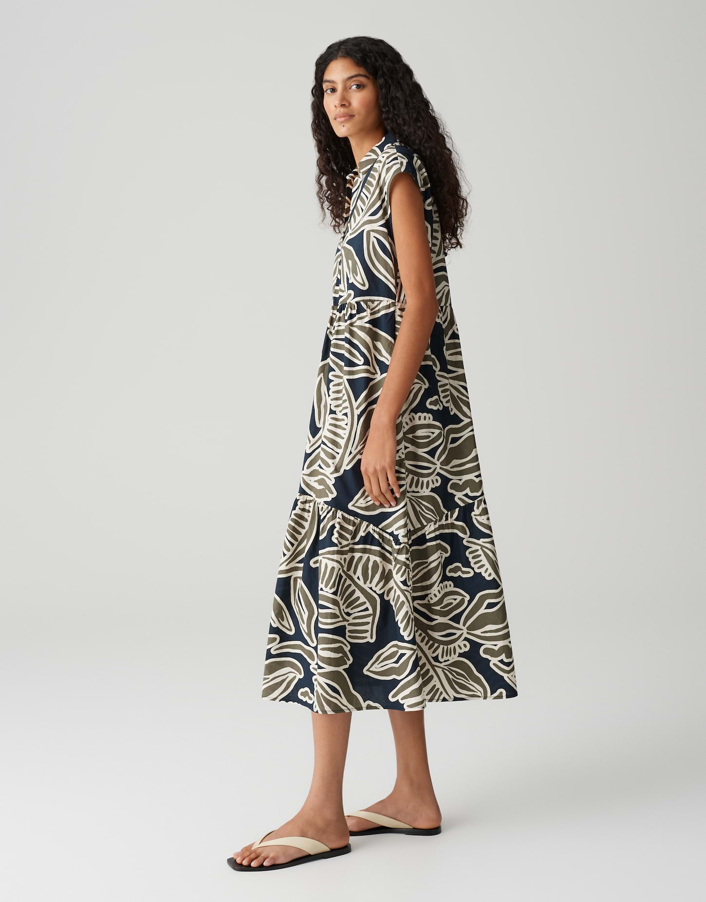 OPUS · Summer WERISA TROPICAL Printkleid mit Volantstufen