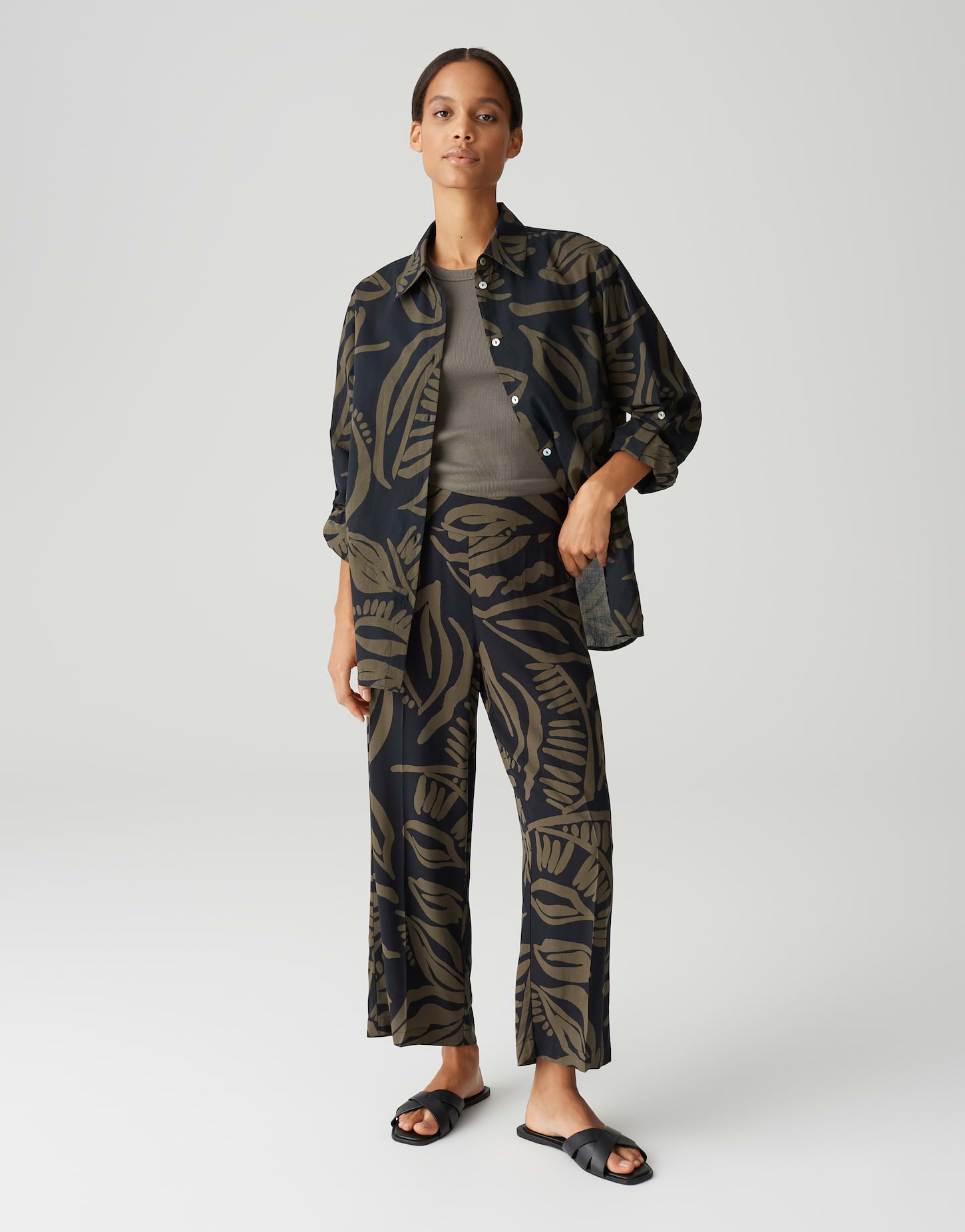 OPUS · Summer MISHA TROPICAL Wide Culotte im Allover Print