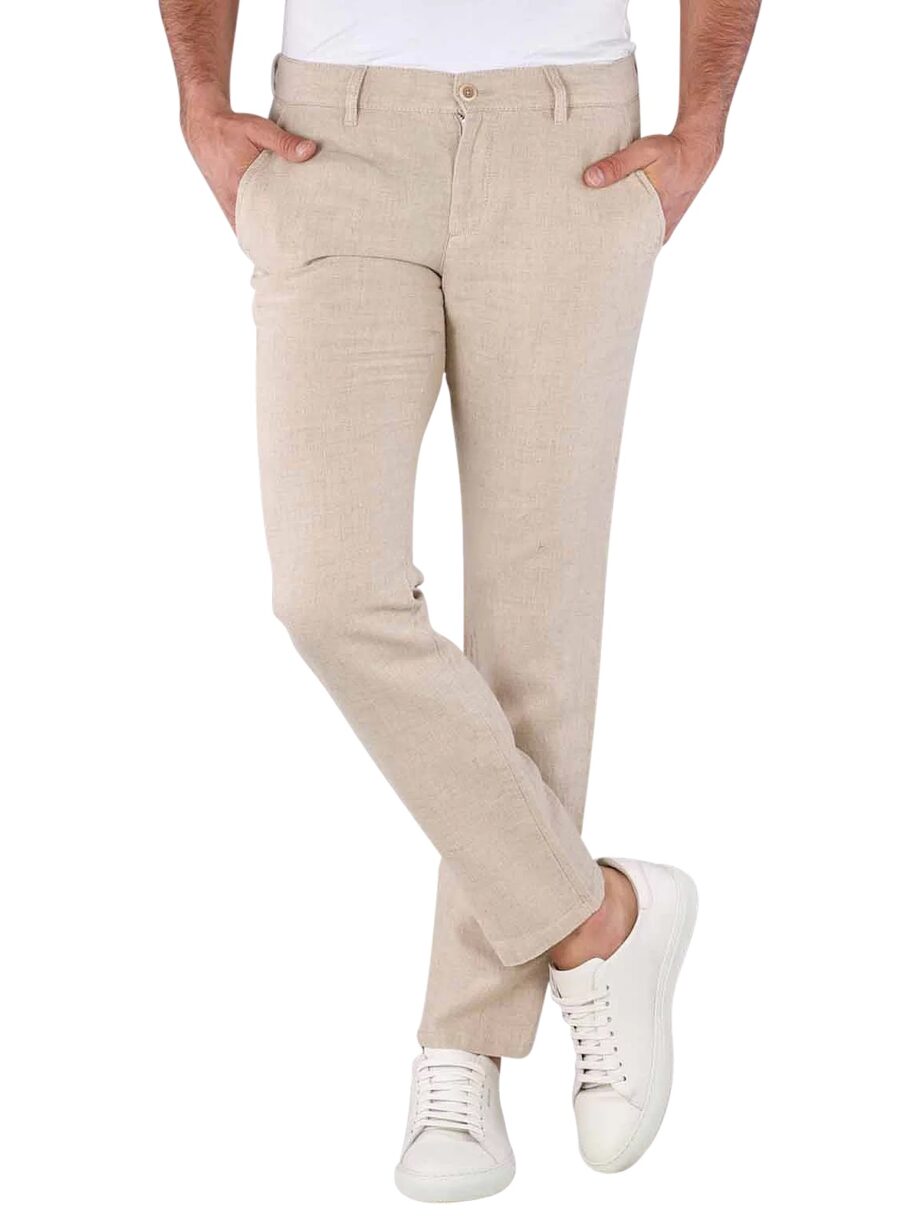 ALBERTO Leinenhose LOU-J - Pure Linen, nature