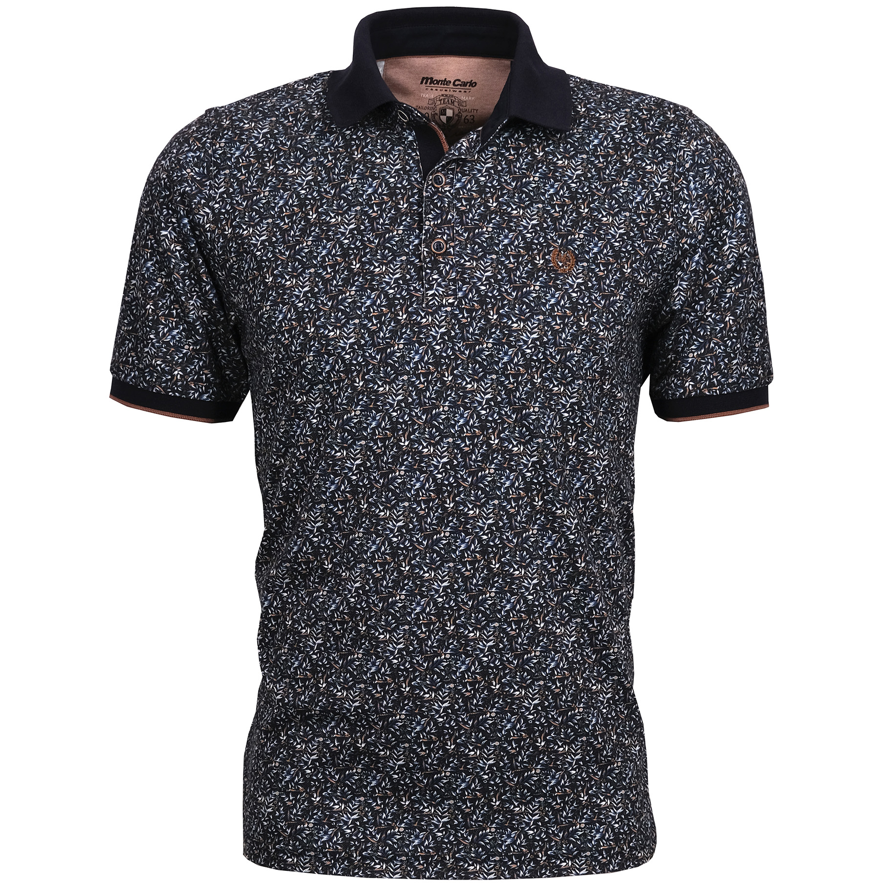 monte carlo Polo-Shirt Knopf
Strickkragen