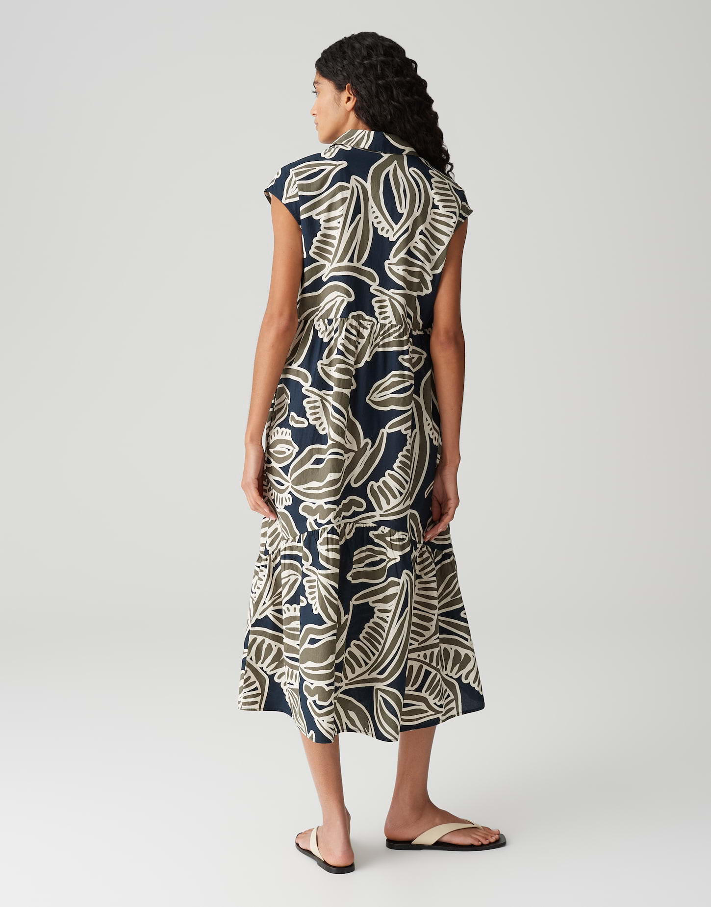 OPUS · Summer WERISA TROPICAL Printkleid mit Volantstufen