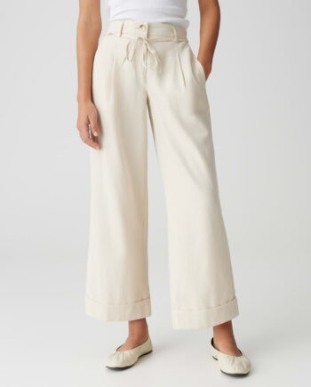 OPUS · Summer MEERI FRENCH Wide City Pants aus BCI Cotton Mix