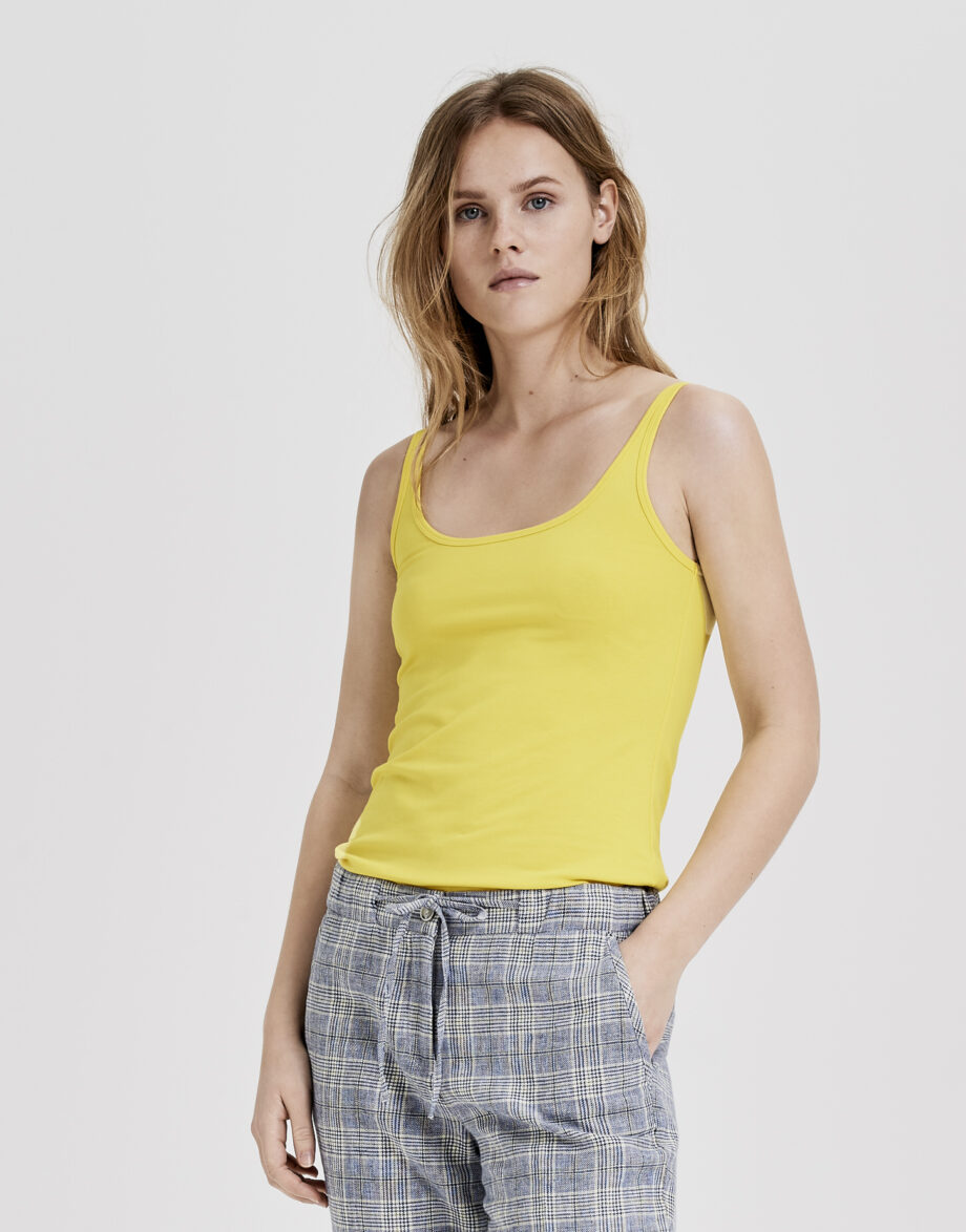 OPUS INA Slim Trägertop aus stretchigem BCI Cotton Mix