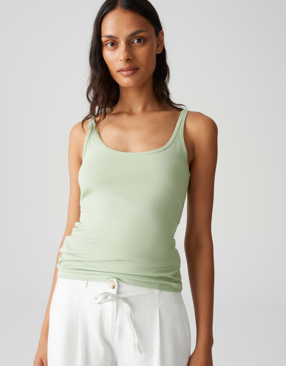 OPUS INA Slim Trägertop aus stretchigem BCI Cotton Mix