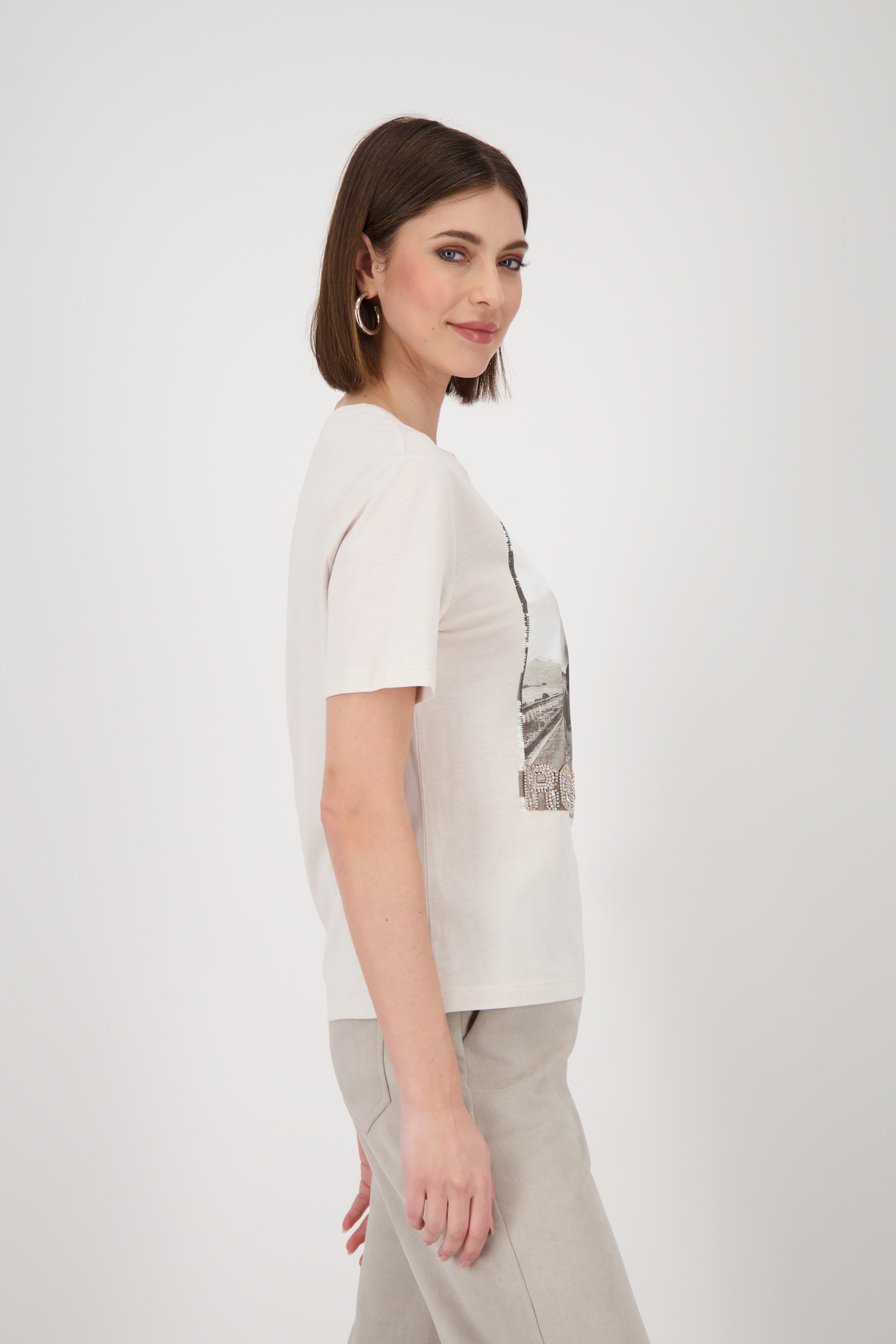 Monari T-Shirt, oat milk