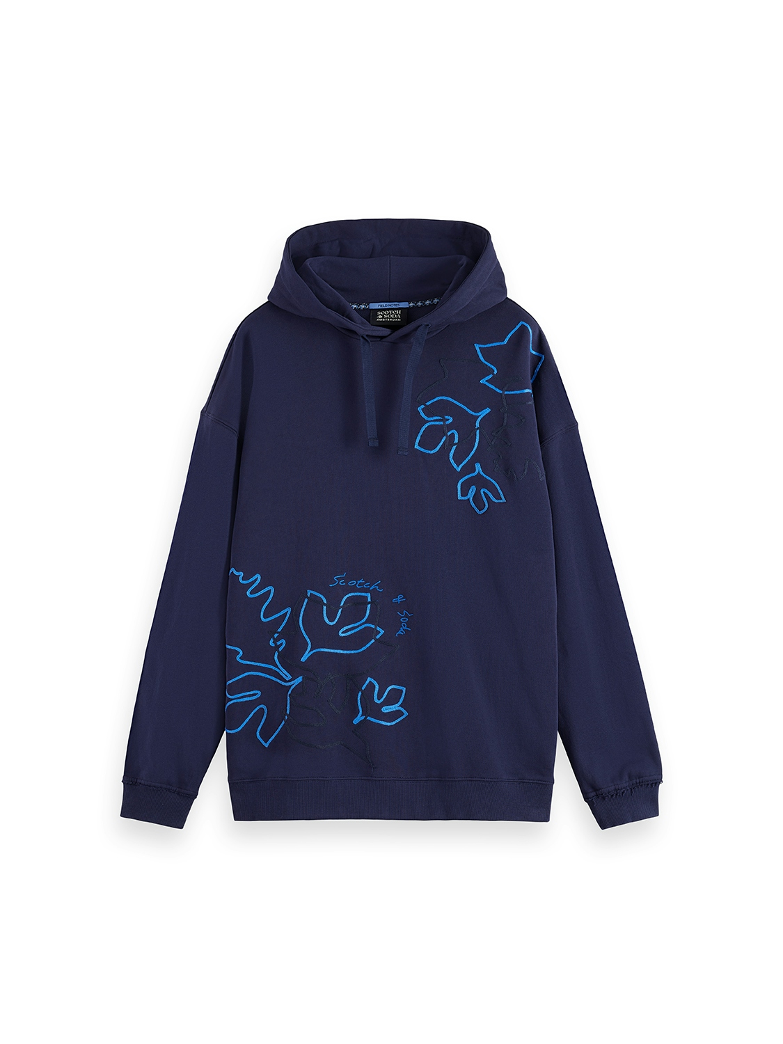 Scotch & Soda Grafik-Hoodie, NAVY